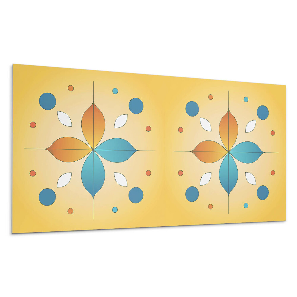 Panel na ścianę Geometryczny wzór kwiatowy