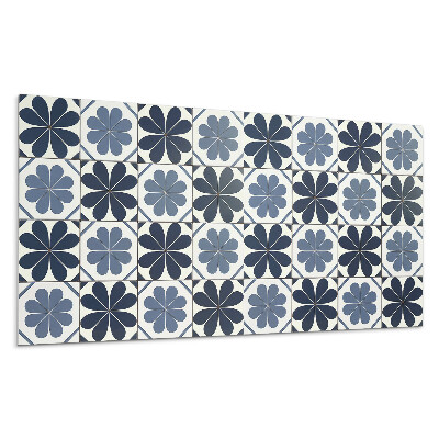 Płyta pcv na ścianę Kwiatowy wzór na płytkach