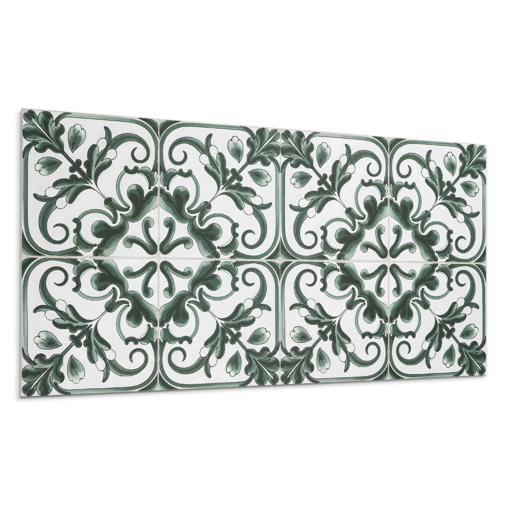 Panel na ścianę Wzór roślinny w kwadratach