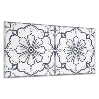 Panel ścienny Kwiatowy wzór na płytce