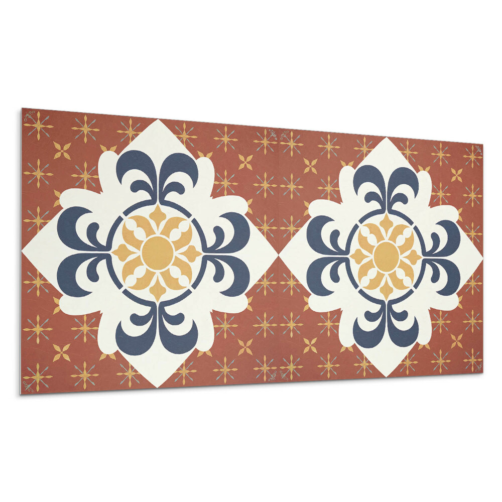 Panel ścienny Wzór z kwiatowym motywem