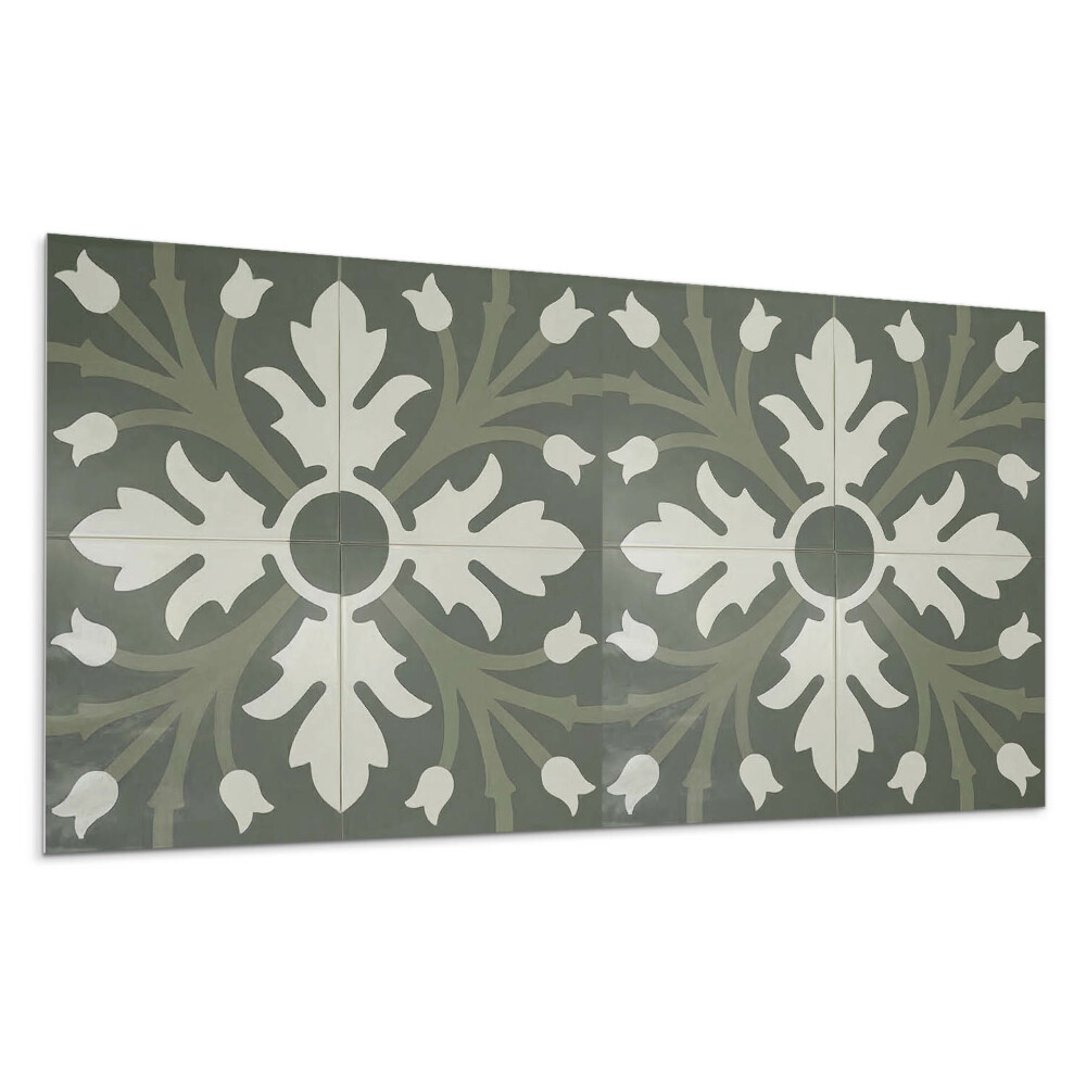 Panel na ścianę Wzór roślinny na płytkach