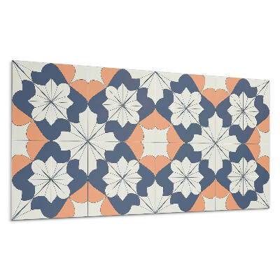 Płyta pcv na ścianę Geometryczny wzór kwiatowy