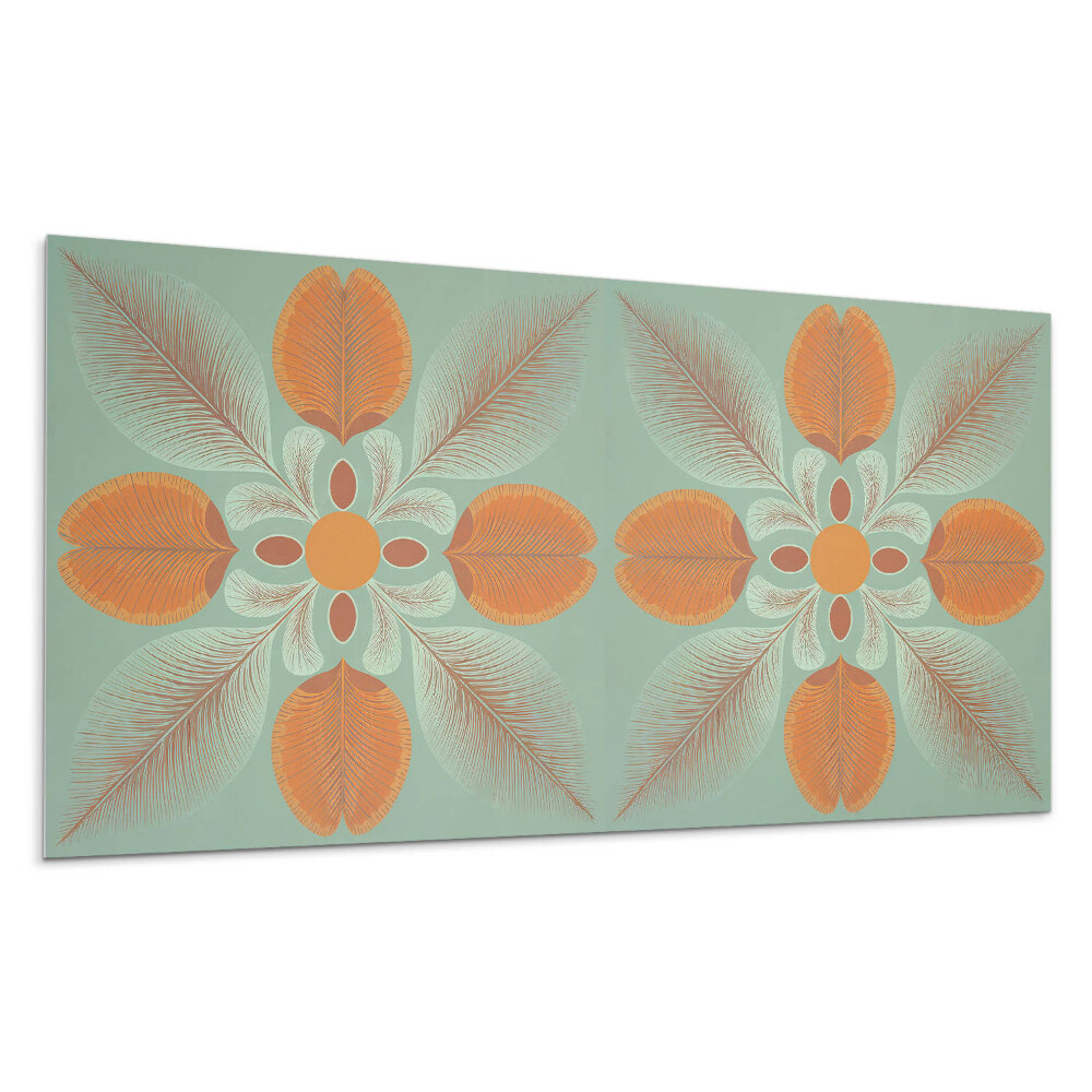 Panel ścienny Kwiatowy wzór z liśćmi