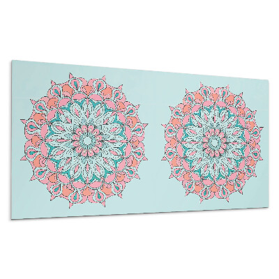 Płyta na ścianę Wzór mandali z liśćmi