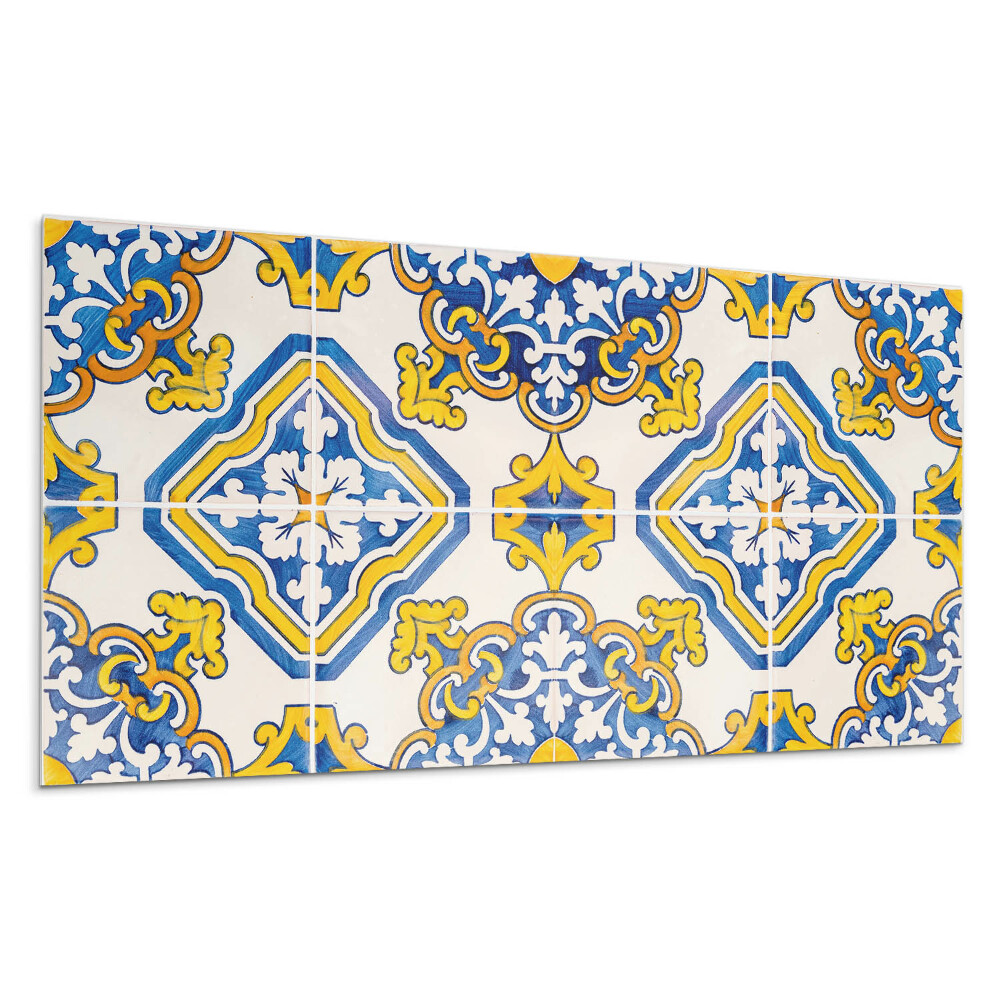 Panel na ścianę Wzór mozaiki z kwiatami