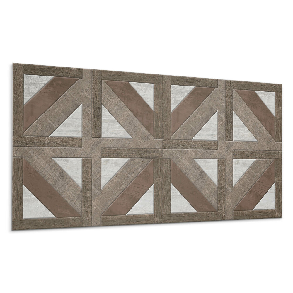Panel na ścianę Geometria drewna i betonu