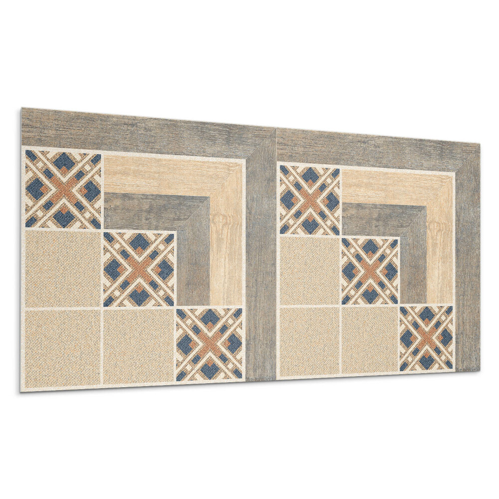 Płyta pcv na ścianę Geometryczne wzory na płytkach