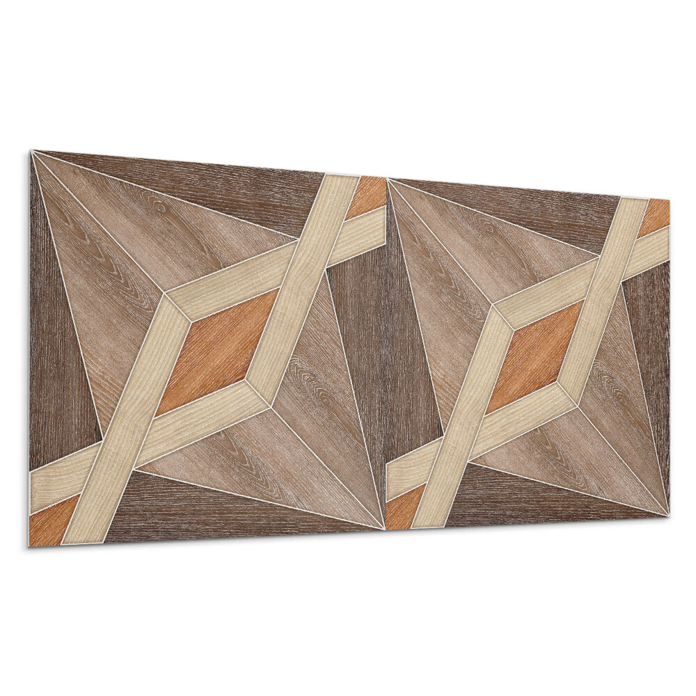 Płyta na ścianę Wzór geometryczny z drewna