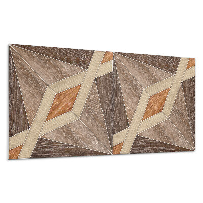 Płyta na ścianę Wzór geometryczny z drewna