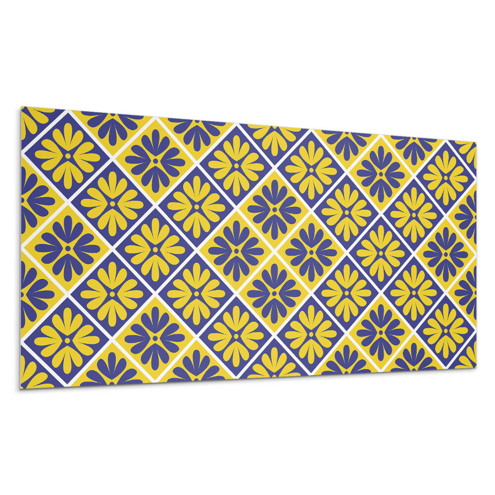 Panel ścienny Wzór kwiatowy w rombach