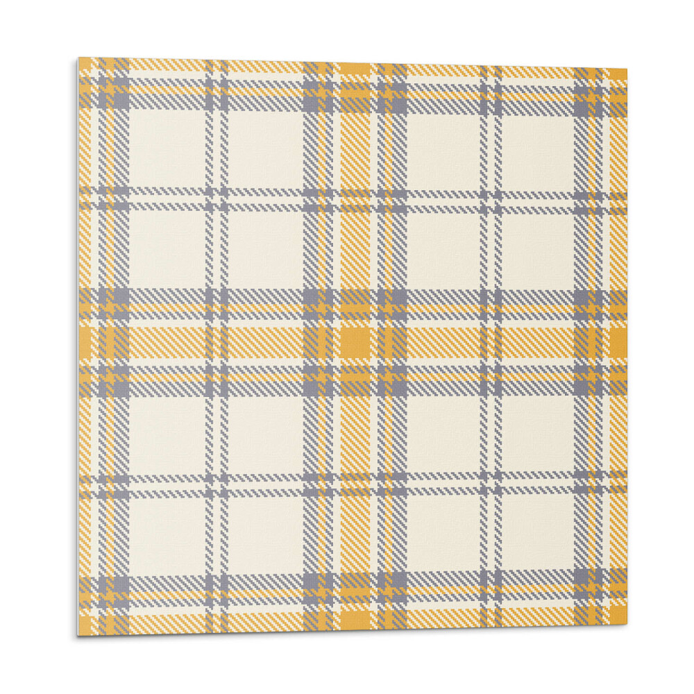 Panel ścienny Kratkowy wzór z geometrycznymi liniami