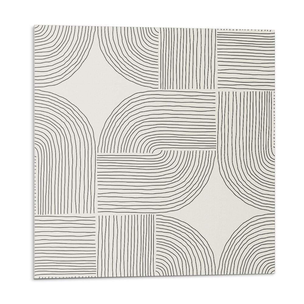 Panel ścienny Stylizowane kształty w geometrycznym porządku