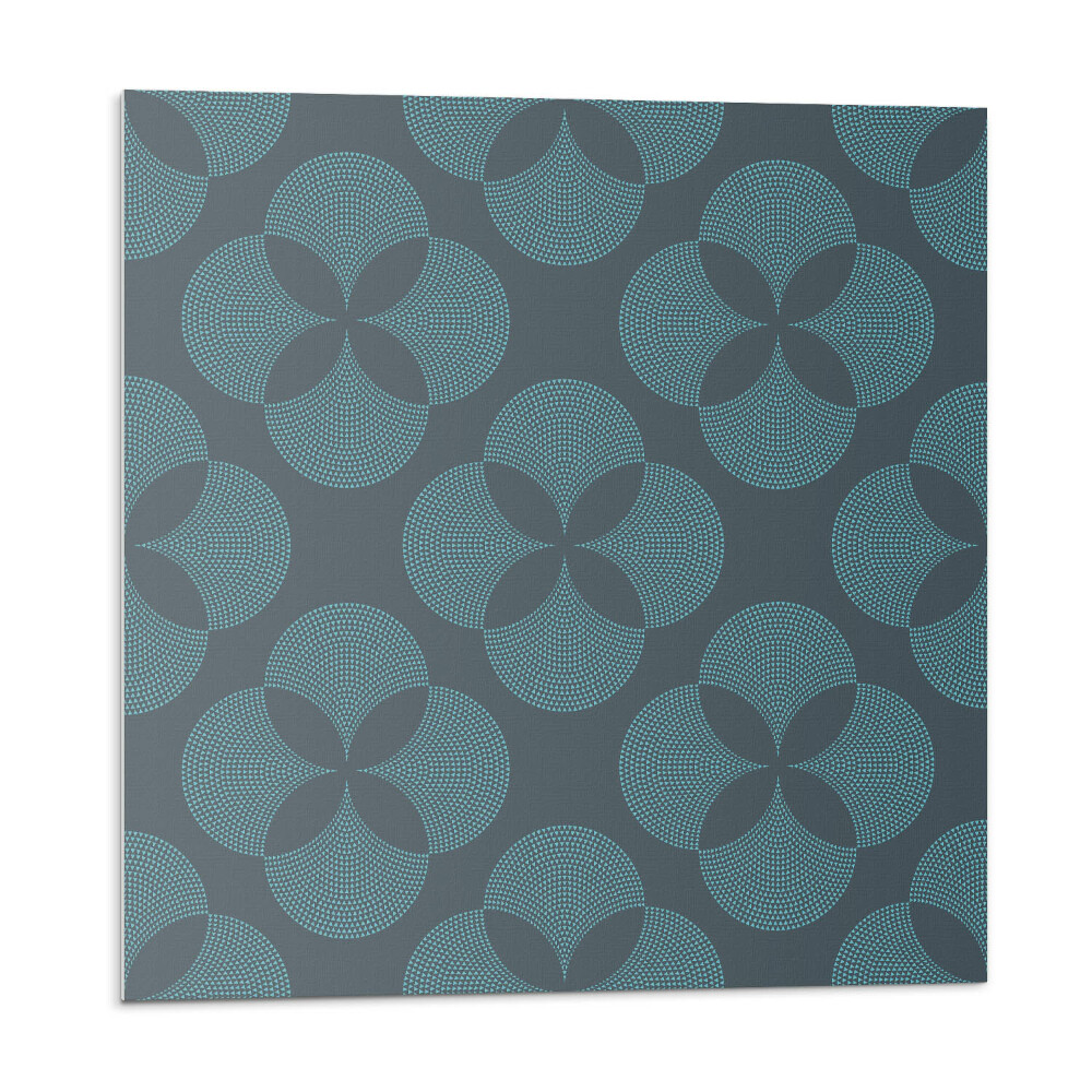 Panel ścienny pcv Kwiatowy motyw z okręgami