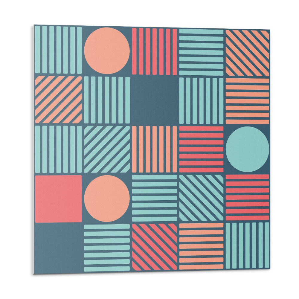 Panel dekoracyjny Kolorowe kształty w geometrycznym stylu