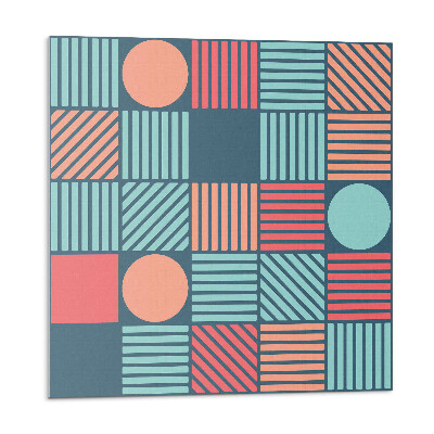 Panel dekoracyjny Kolorowe kształty w geometrycznym stylu