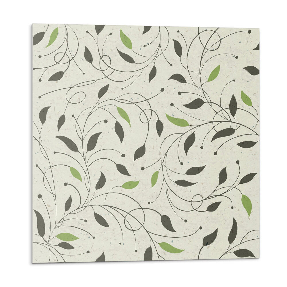 Panel ścienny pcv Liściasty wzór z gałązkami