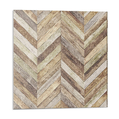 Panel ścienny Wzór jodełkowy z drewnianych desek