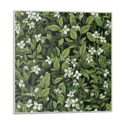 Płyta na ścianę Roślinny motyw kwiatowy