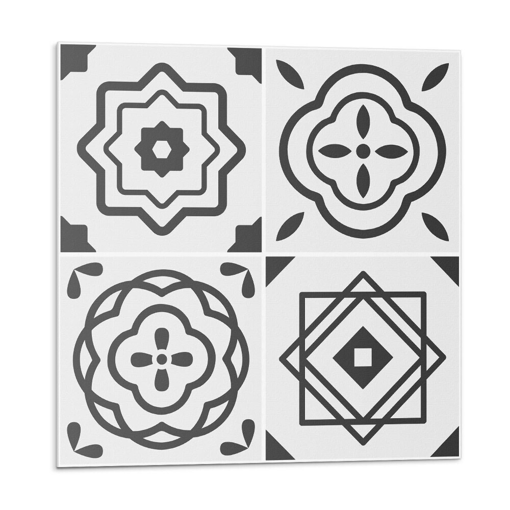 Panel ścienny pcv Geometryczne wzory w kwadratowych kształtach