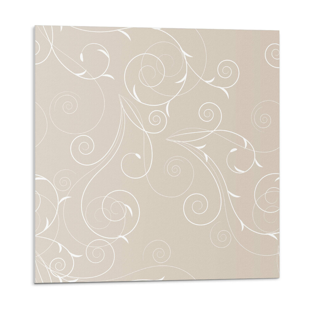 Płyta na ścianę Subtelne wzory spirali i liści