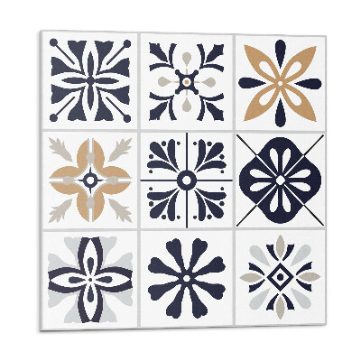 Płyta na ścianę Dekoracyjne motywy kaflowe