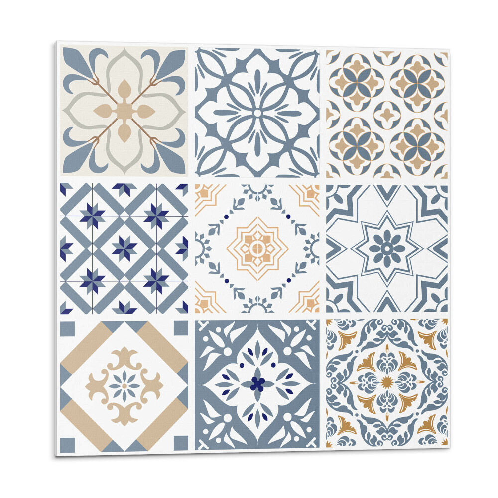 Panel dekoracyjny Mozaikowe kratki w unikalnym stylu