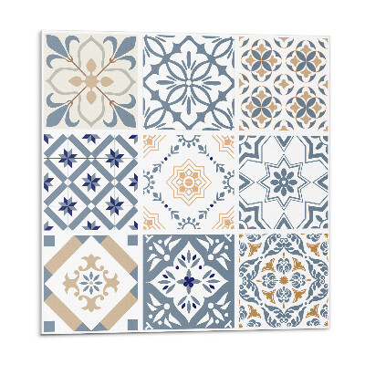 Panel dekoracyjny Mozaikowe kratki w unikalnym stylu