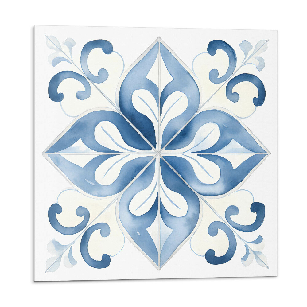 Panel ścienny Kwiatowy motyw na kafelkach