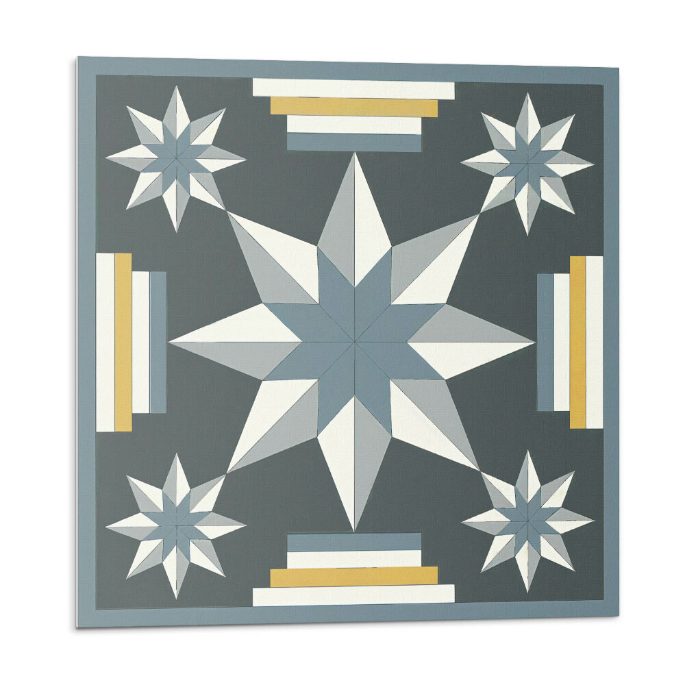 Panel ścienny Kształty gwiazd w geometrycznym stylu