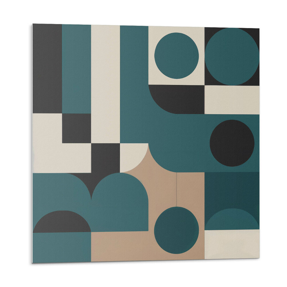 Płyta na ścianę Kreatywne formy i abstrakcyjne kształty