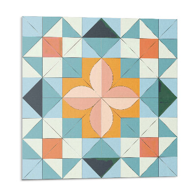 Panel ścienny Kwiatowy motyw w geometrycznym stylu