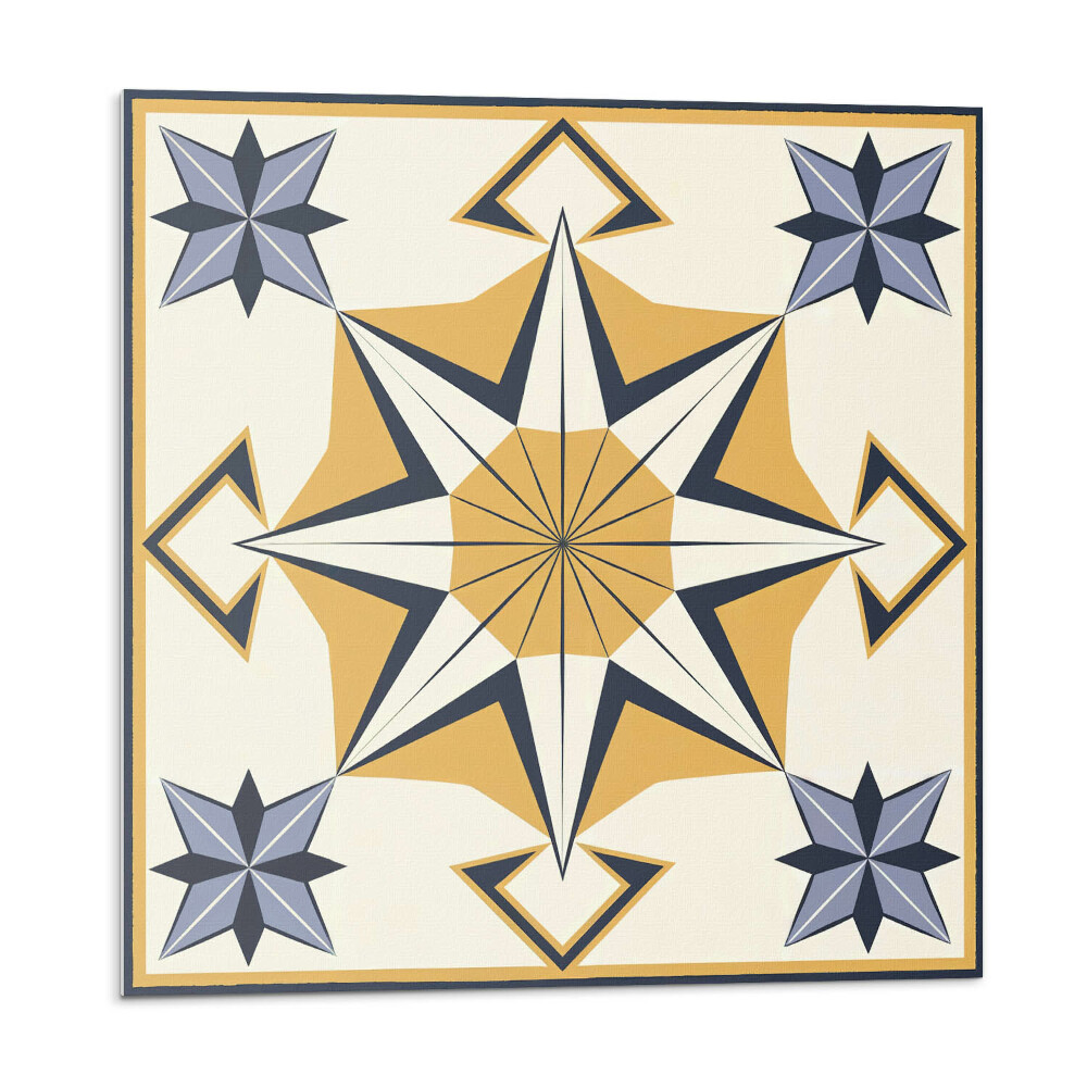 Panel dekoracyjny Kompasowy wzór z gwiazdami
