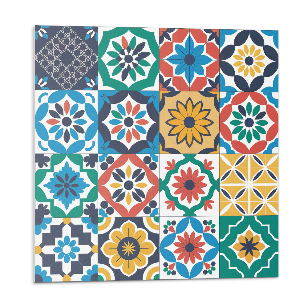 Panel ścienny pcv Mozaikowe wzory w harmonijnym układzie