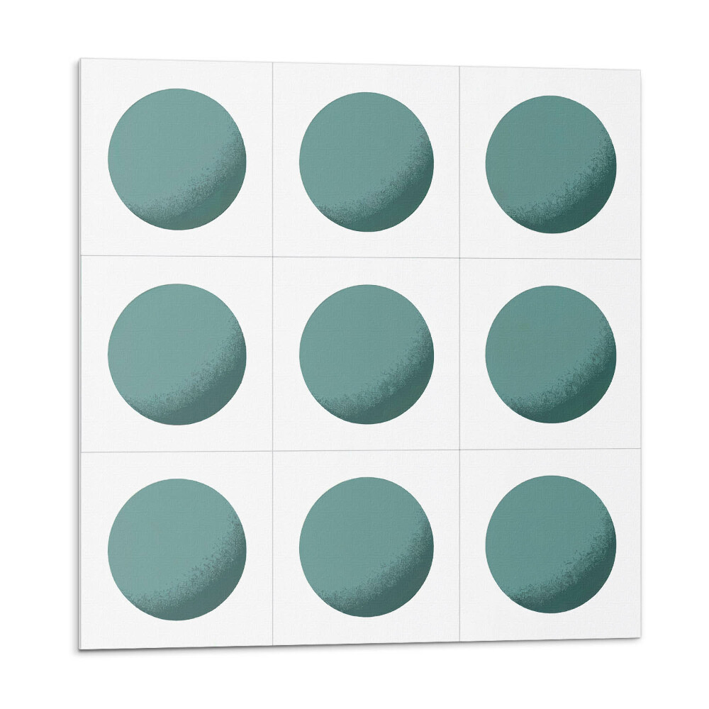 Panel dekoracyjny Okręgi geometryczne w kratce