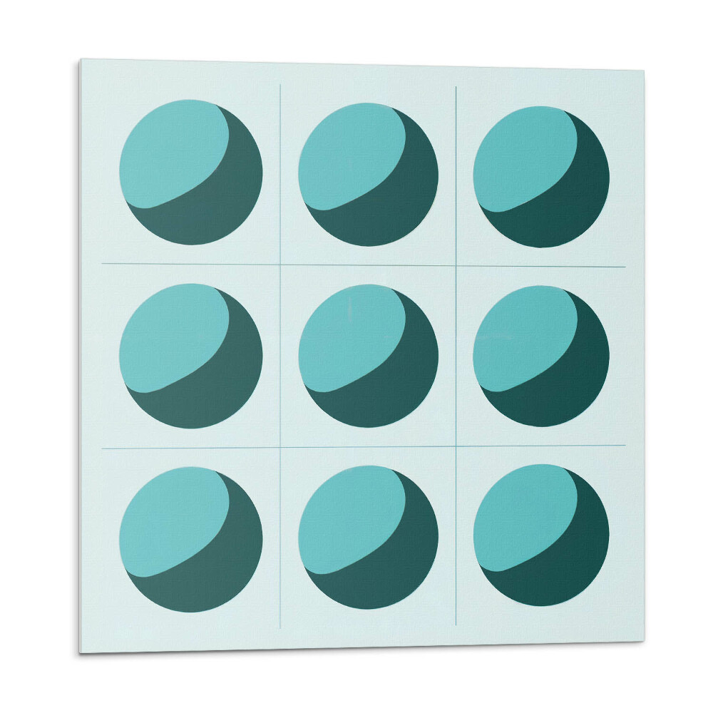 Panel ścienny Kule w geometrycznej siatce