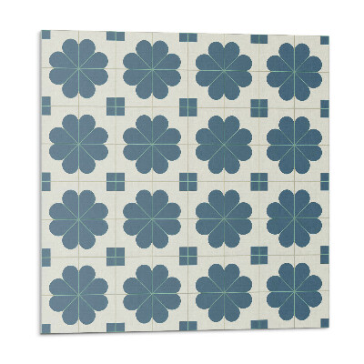 Płyta na ścianę Kratkowy motyw kwiatowy