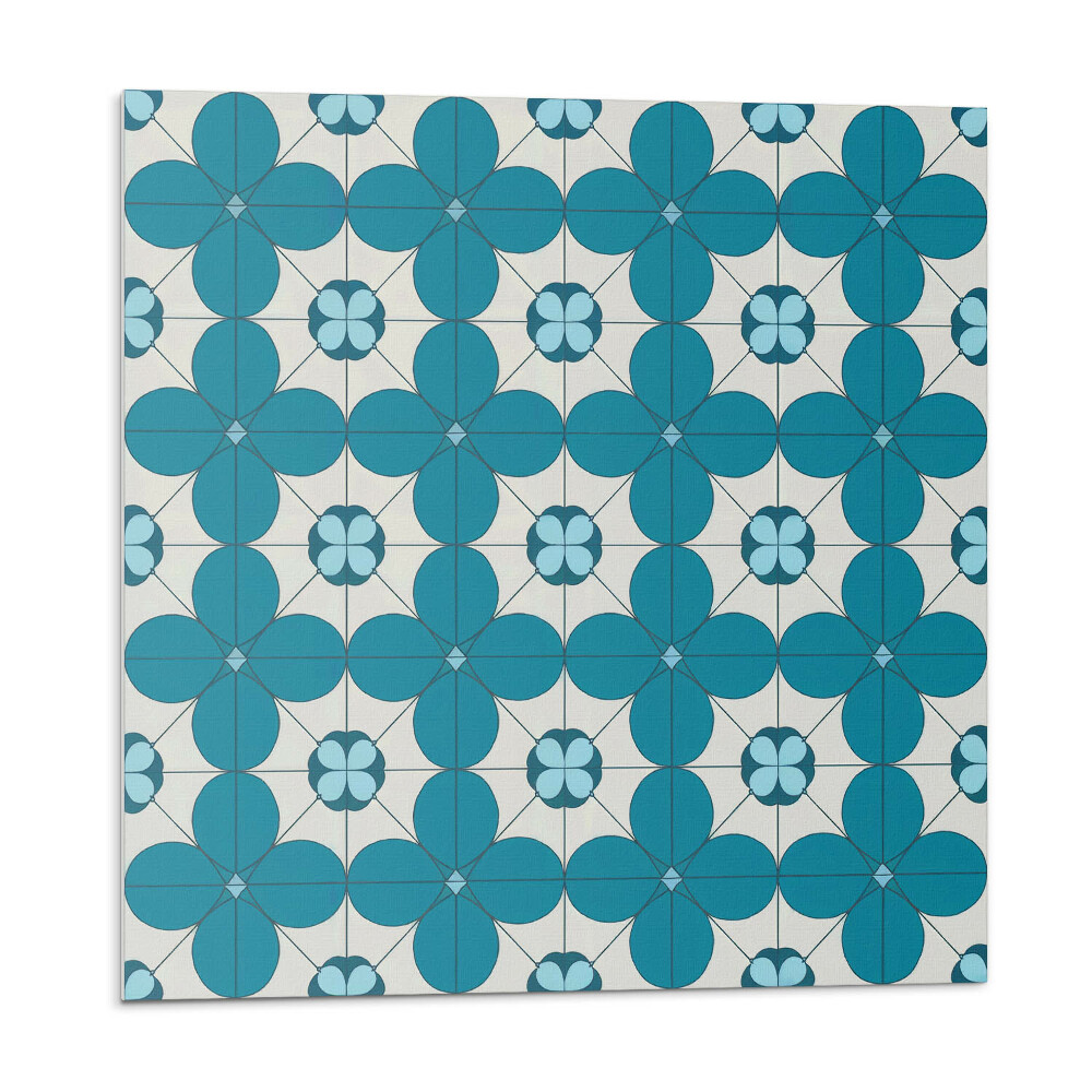 Panel dekoracyjny Kwiatowy motyw w geometrycznych kształtach