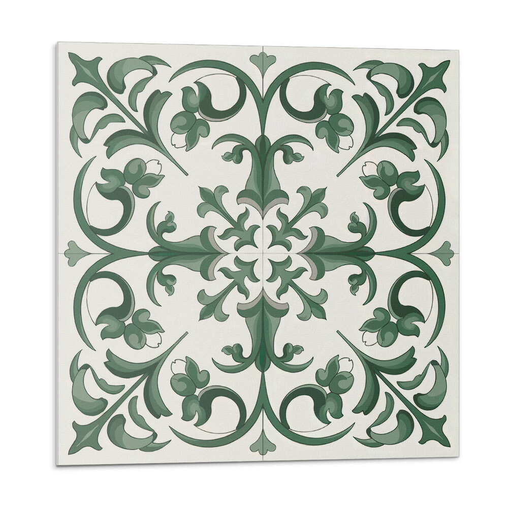 Płyta na ścianę Roślinny motyw z kwiatowymi detalami