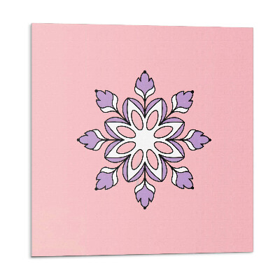 Panel ścienny pcv Kwiatowa mandala w harmonijnych kształtach