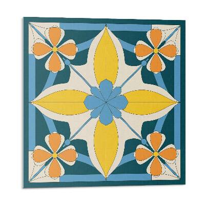 Płyta na ścianę Kwiatowa geometria