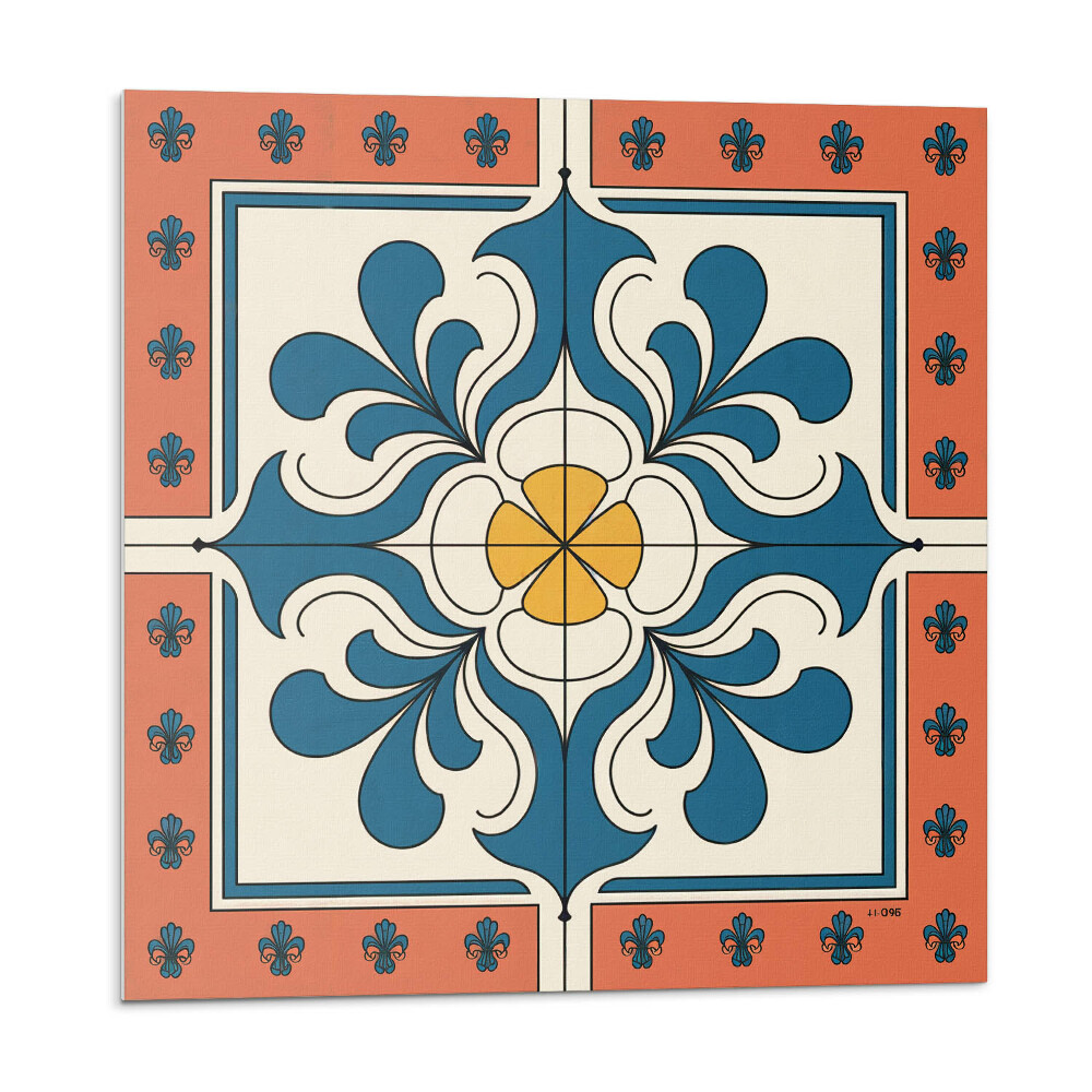 Panel ścienny pcv Kwiatowy motyw w stylu folkowym