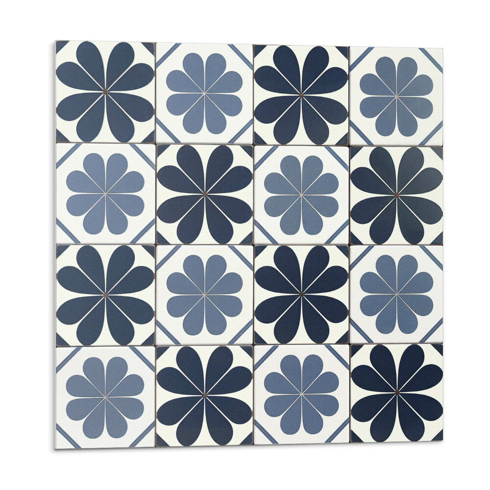 Panel dekoracyjny Kwiatowy motyw na kafelkach