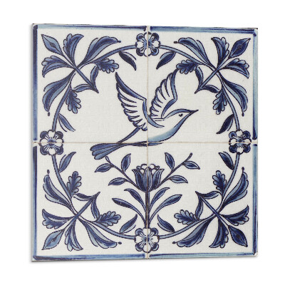 Panel dekoracyjny Motyw ptaka wśród zieleni