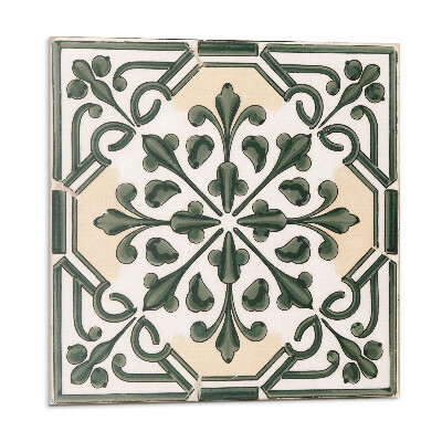 Panel dekoracyjny Roślinny motyw na kafelku