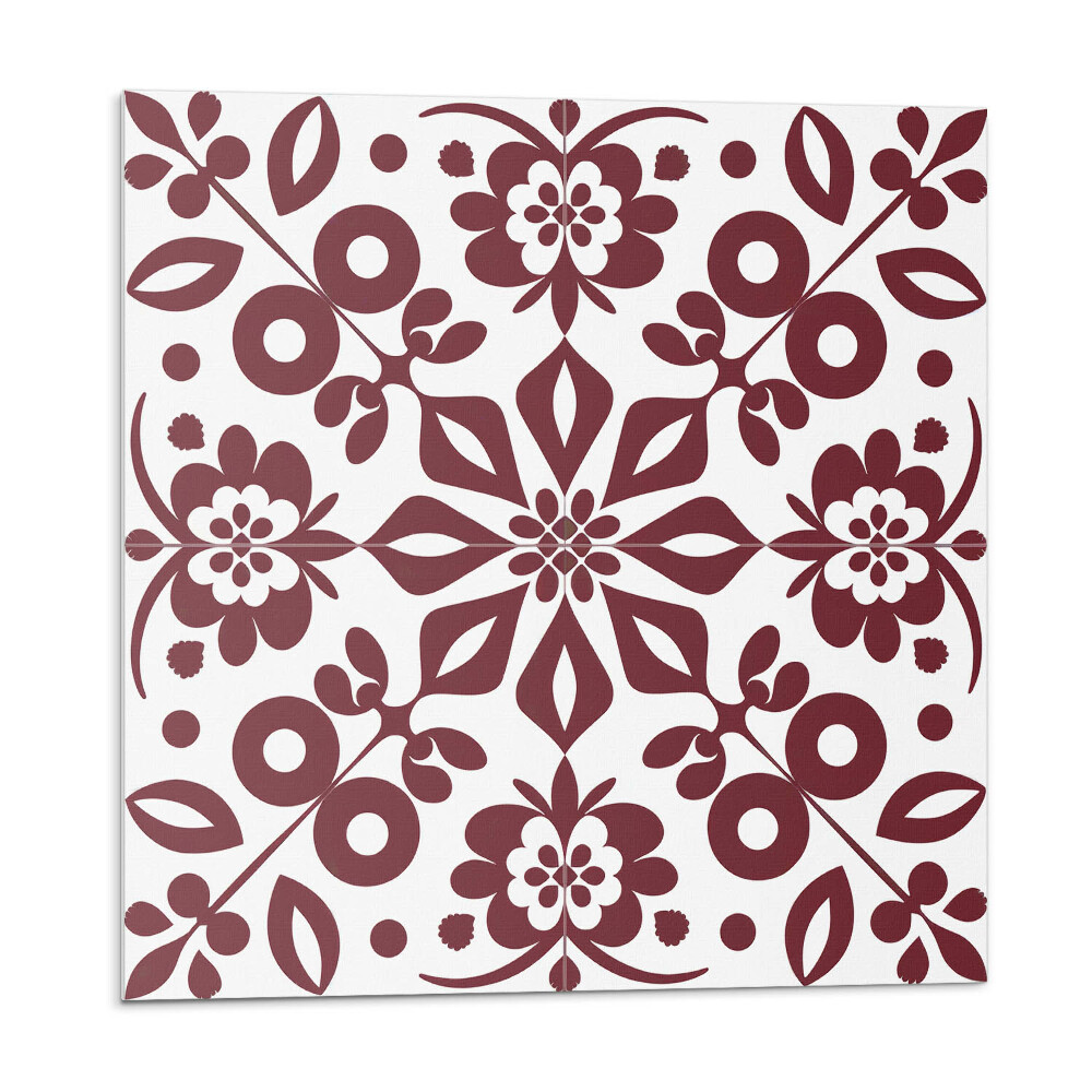 Panel dekoracyjny Kwiatowy motyw z zielonymi liśćmi