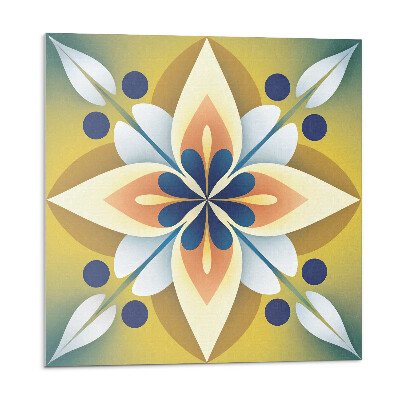 Panel ścienny Kwiatowa mandala w artystycznym stylu