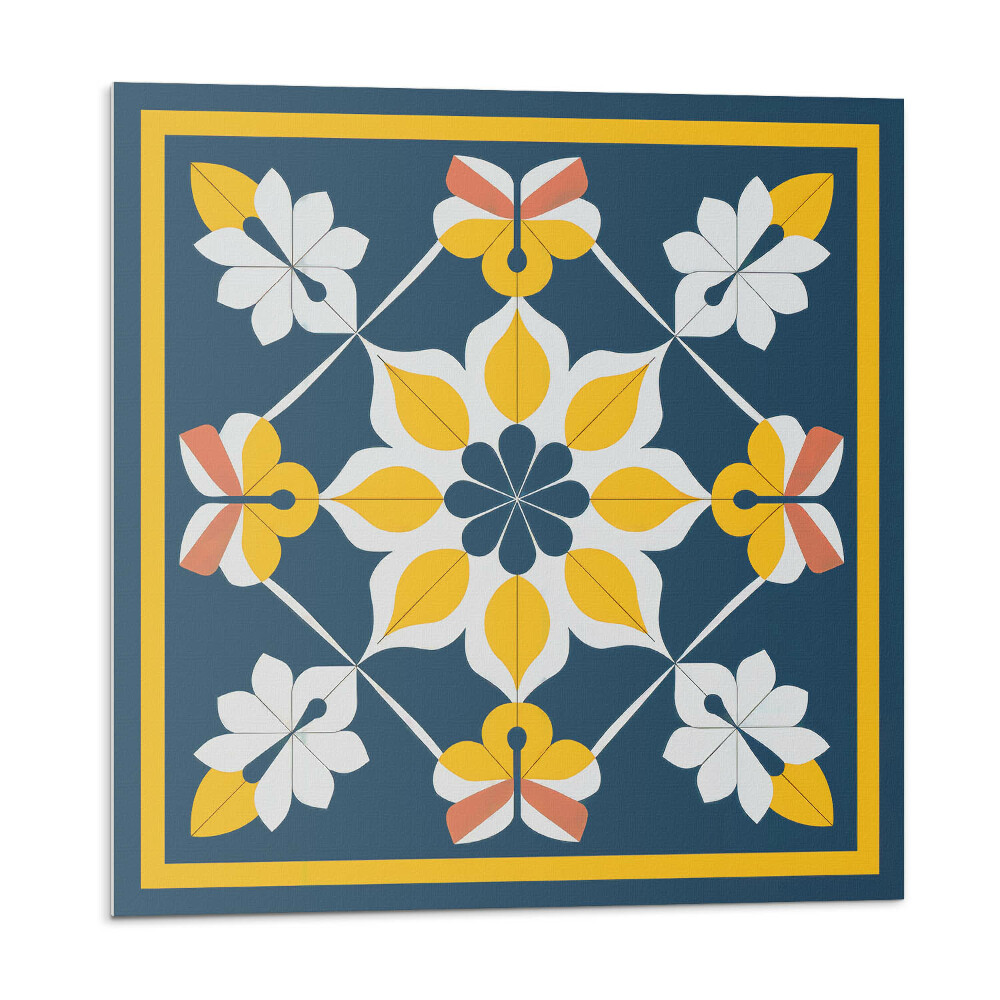 Płyta na ścianę Kwiatowa harmonia w symetrii