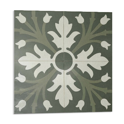 Panel dekoracyjny Roślinny motyw na kafelkach