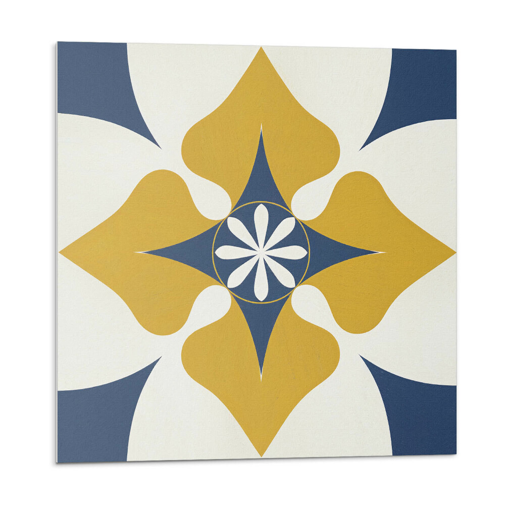 Płyta na ścianę Kwiatowy motyw o zharmonizowanej formie